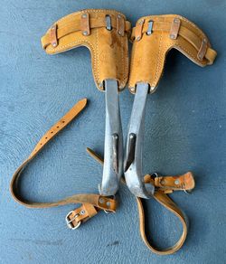 Bashlin 140-DS  Climbing Gaffs Spikes Pole Tree