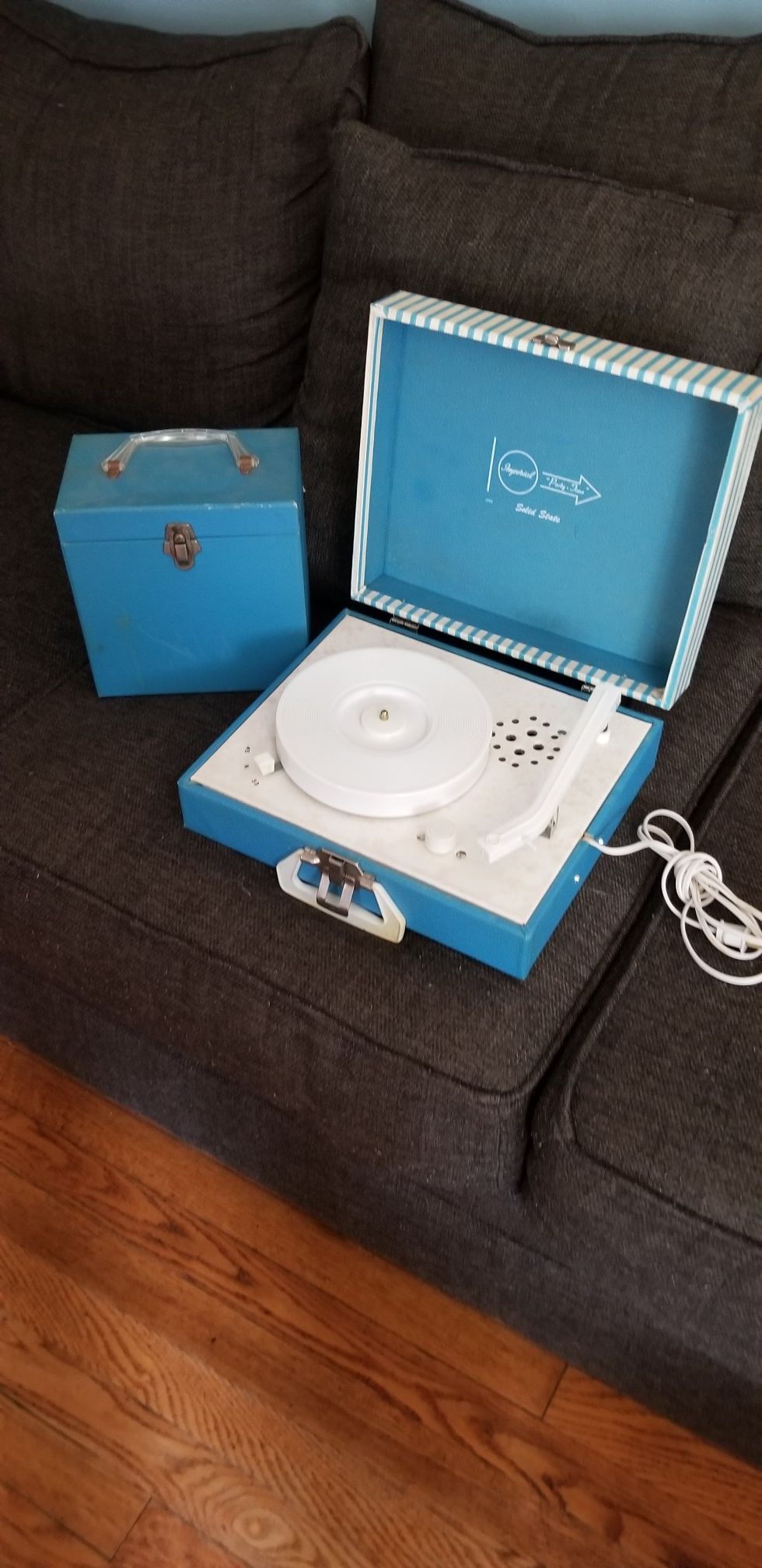 Imperial Party Time Solid State Model #100 portable record player.