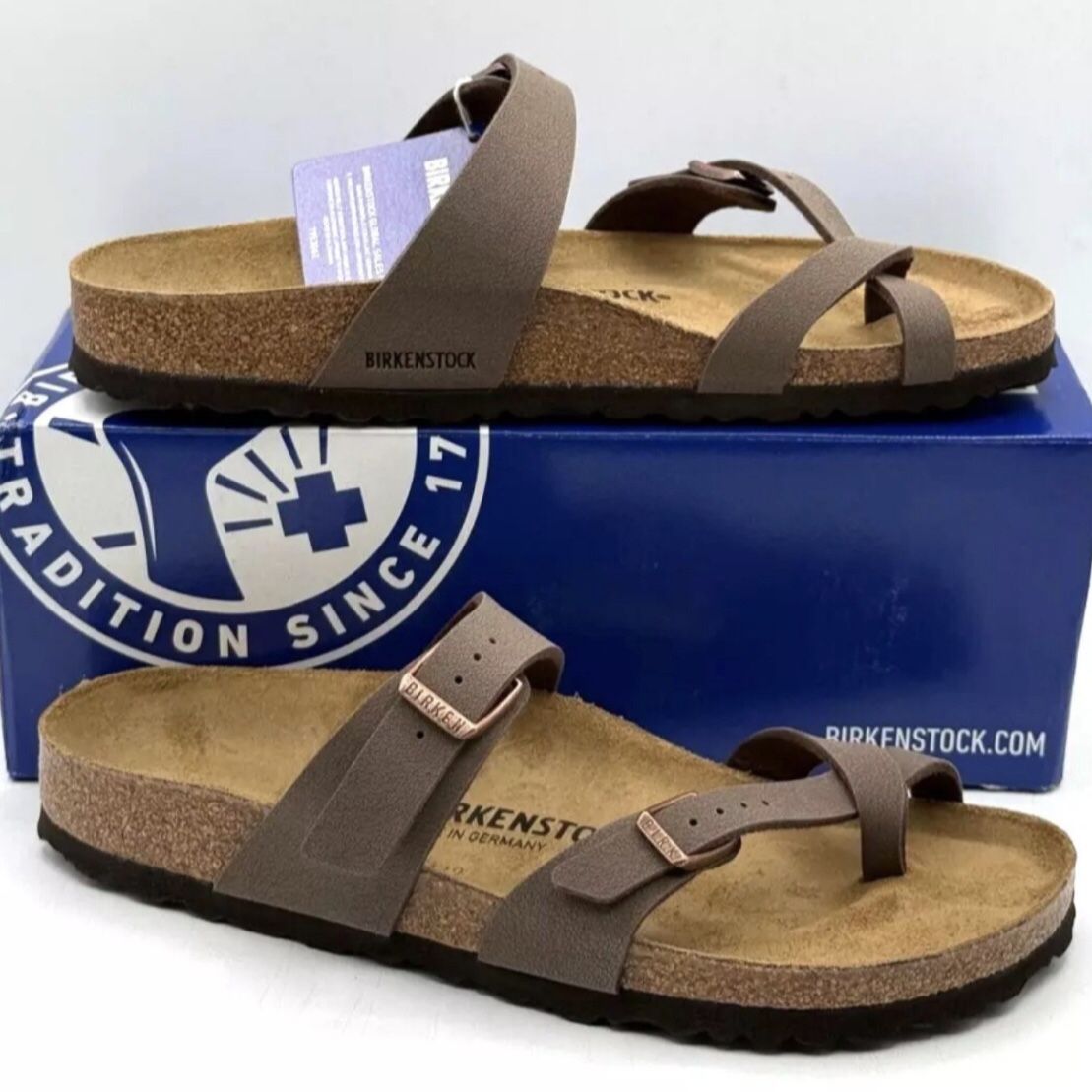Birkenstock Mayari Birko-Flor Women’s Sandals Mocha Size 37