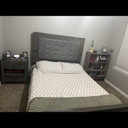 Bed frame And Matching Nightstand 