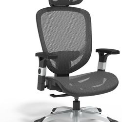 Grey Ergonomic  swivel office chair