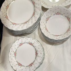 Nikko Japan “Garland” China Set Of 10 