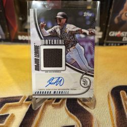 Jackson Merrill - 2025 Topps Major League Material Auto Autograph /50 MLMAR-JM