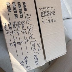 Rj45 Cat6 patch cables