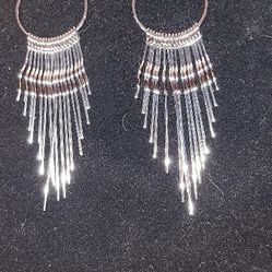 Silver Dangle Earrings 
