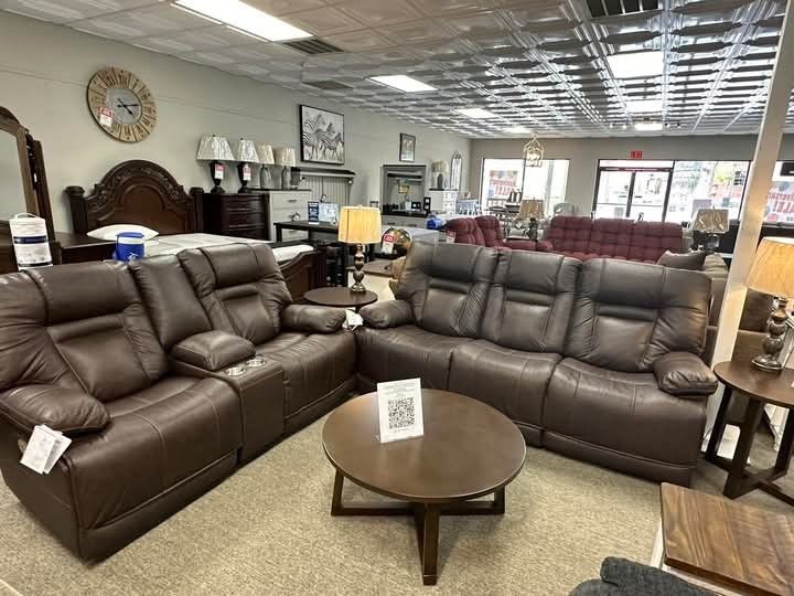 $50 Down Finance Power Reclining Sofa Loveseat Sectional Couch Sleeper Bedroom Set Queen Bed King Bed Mattress Dining Room Set Bunk Bed