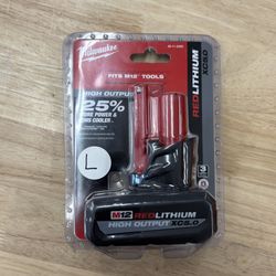Milwaukee M12 High output XC5.0 Battery ( New)