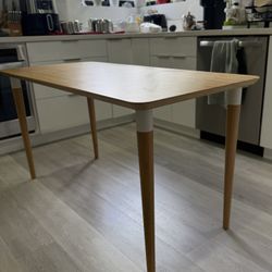 ANFALLARE / HILVER Desk, bamboo, 55 1/8x25 5/8 "