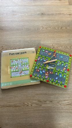 Fun Car Park Wooden Toy Maze Board