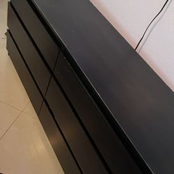 Black 6 Drawer Dresser