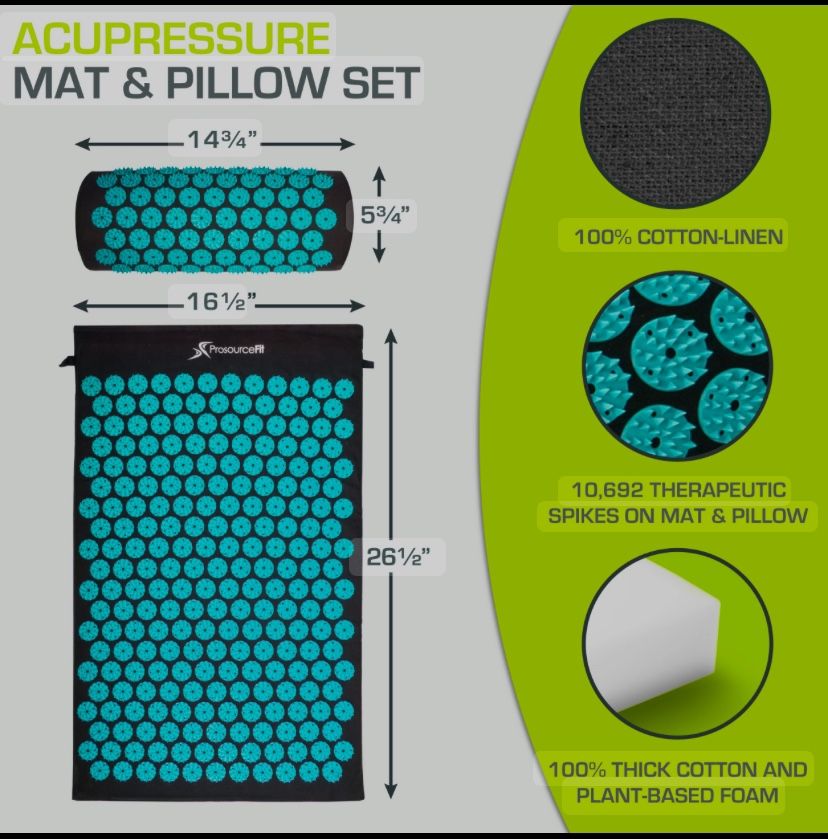 Pro Source Fit Acupressure Mat And Pillow 