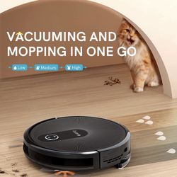 ecozy Robot Vacuum Self Emptying and Mop Combo