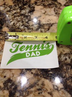 Tennis Dad Vinyl decal