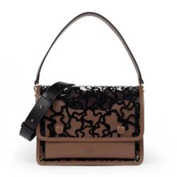 TOUS Medium  Transparent and Brown Audree Crossbody Bag
