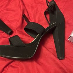 Black high heels