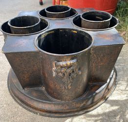 Simply Metal Decor/Wine , Utensils, Flowers Holder with handles
