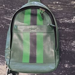 Coach Charles Pack In Varsity Leather F72226