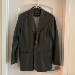 Bogosse Men Leather Blazer Jacket