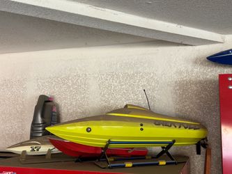 Rc boats, charger, batteries and remotes