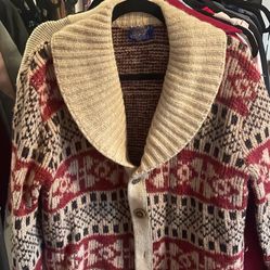 70+ year old Pendleton woolen male button down men’s sweater