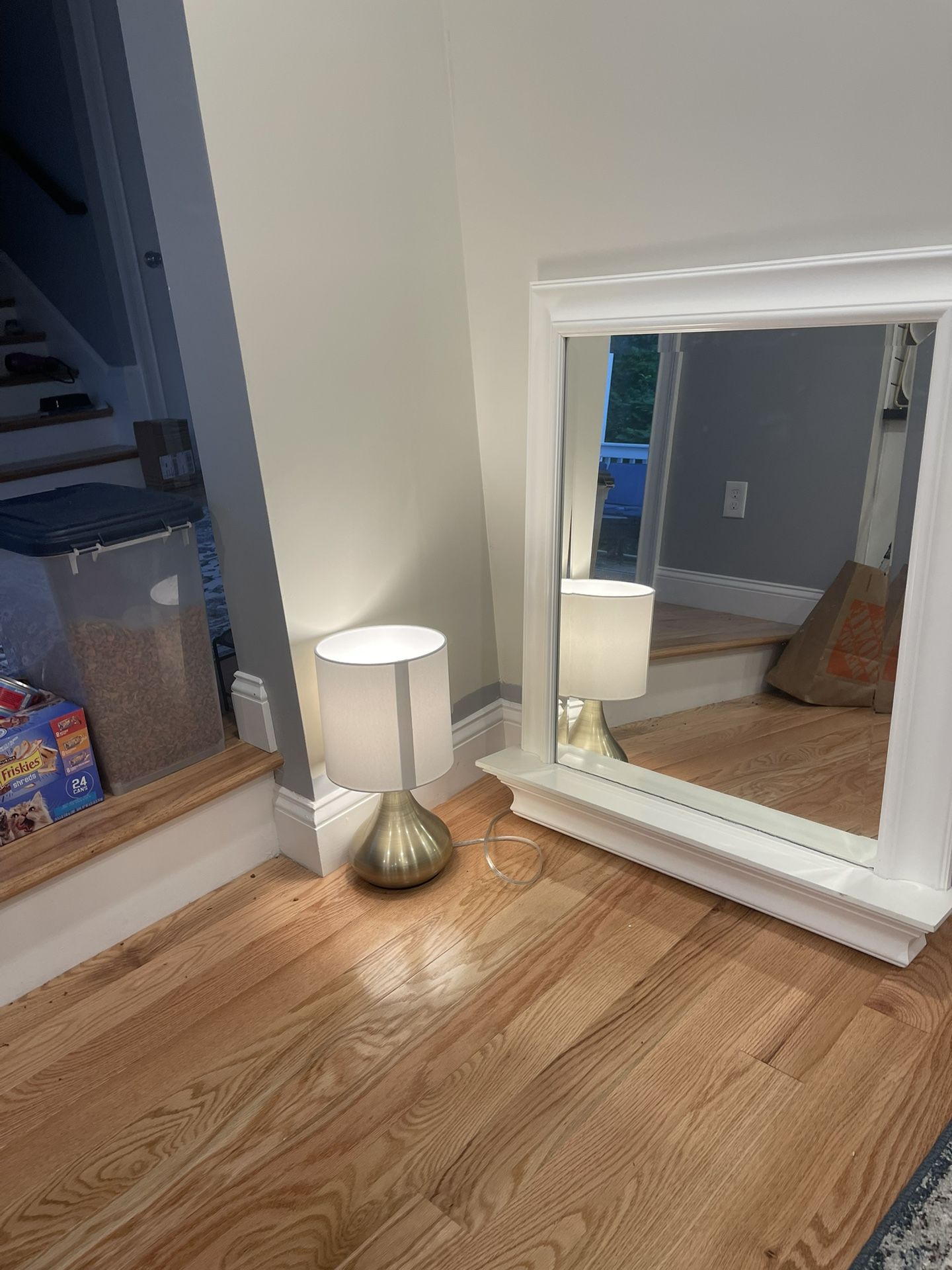 Pottery Barn, Off-White Mirror, And Shelf