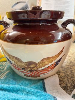 McCoy stonewear bean pot