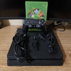 Ps4 Slim 500gb W Controller & Game 
