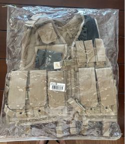 Left-Handed S.O.T. Tac Force Crossdraw Tactical Vest OD Tan S86015 TN