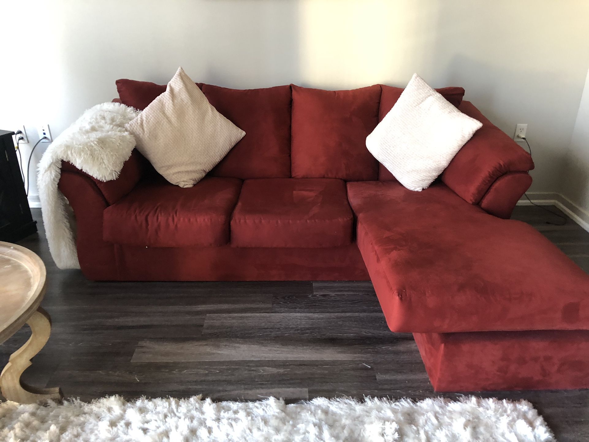 FREE Sectional Sofa -Beautiful Vibrant Red 