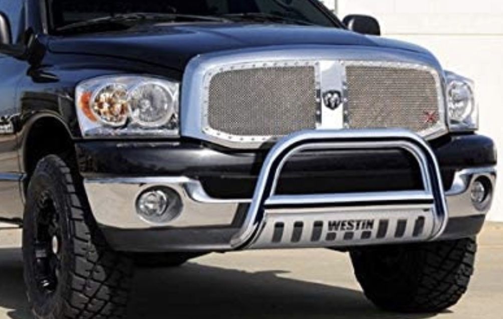 Westin 31-3970 E-Series Bull Bar Stainless Steel E-Series Bull Bar, 19-21 Ram