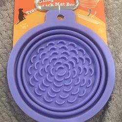 Collapsible Lick Mat Bowl For Dogs