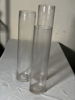 Clear Glass Cylinder Vases