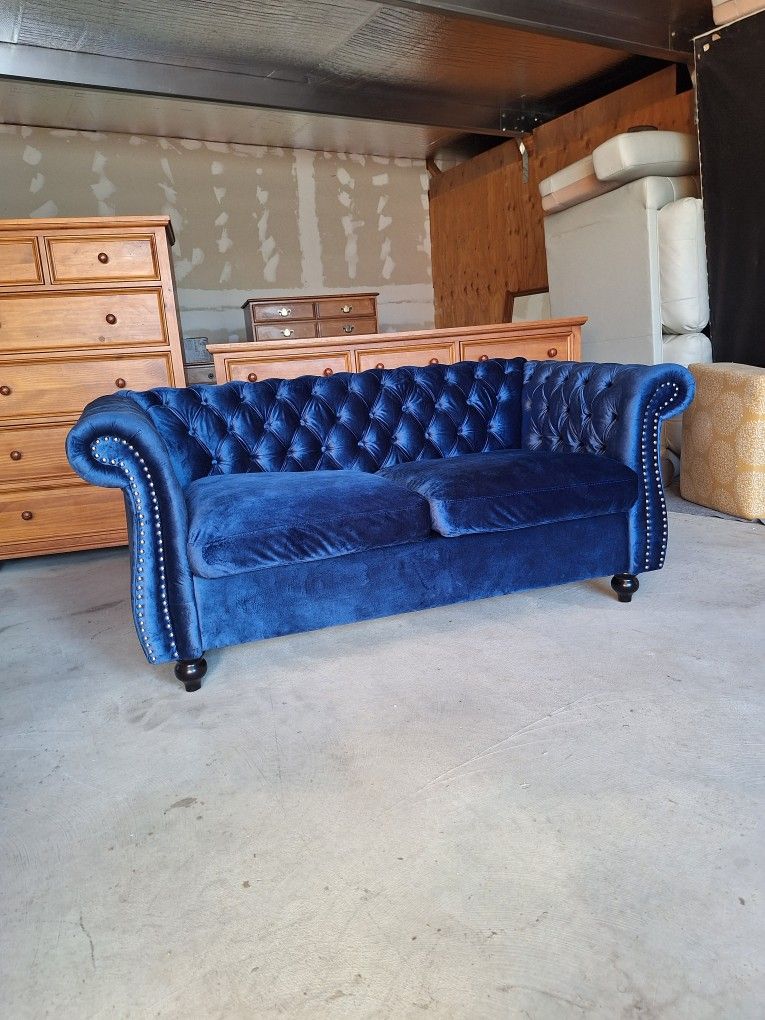 Classic Blue Velvet $280 FIRM