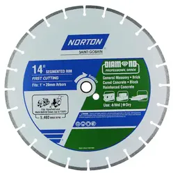 Norton 14- inch Diamond Segnented Concrete Masonry Hot Saw Blade Meet up in Burien Yes Available