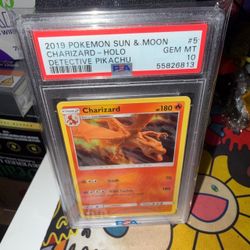 PSA 10 Charizard Holo Detective Pikachu 2019