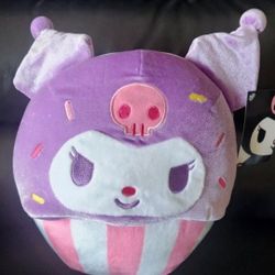 Kuromi Cupcake Hello Kitty Plush