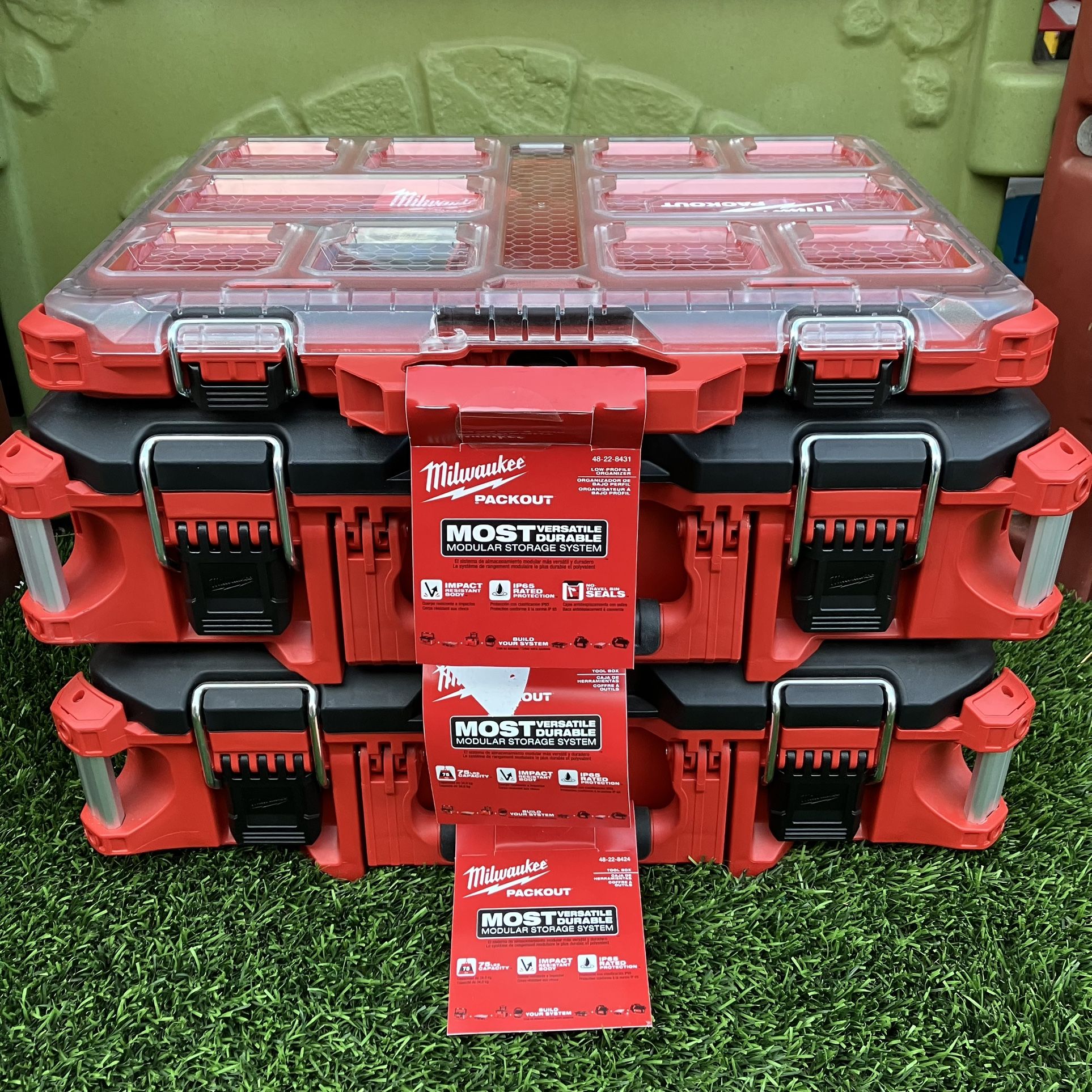 Milwaukee Packout Tool Box - Selling Only As Set