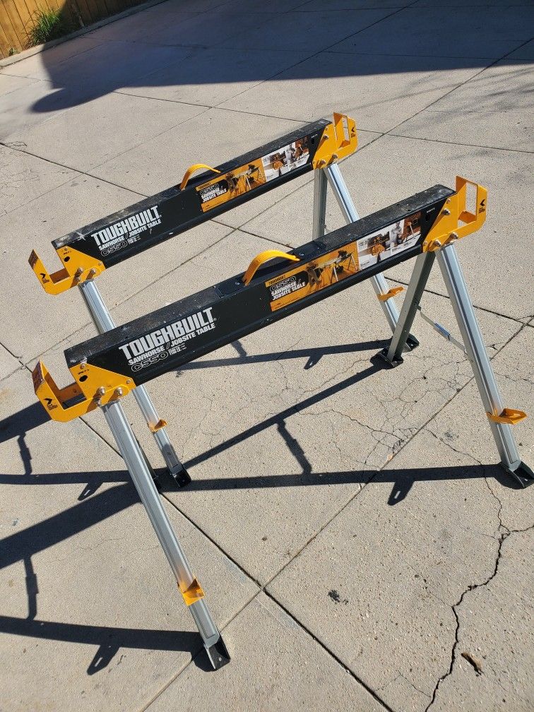 Set Of 2 Toughbiult Sawhorses 