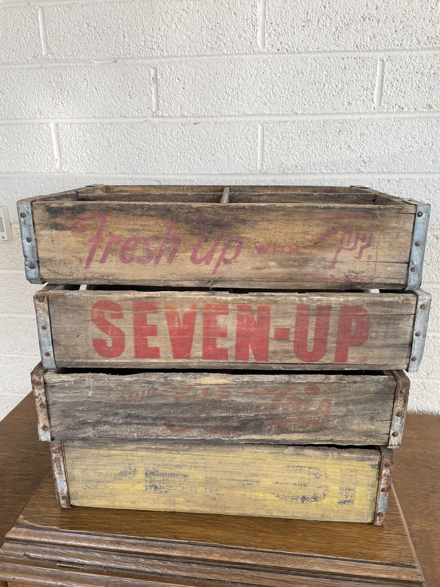 Vintage Wooden Soda Crates