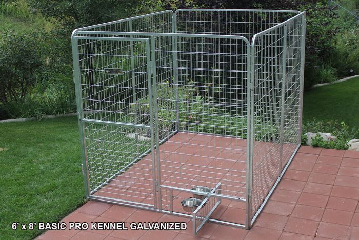 4x8 Galvanized steel Dog Kennel
