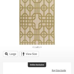 8x11 Geometric Wool Rug Never Used