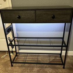 (New) Console Table W/ LED Lights