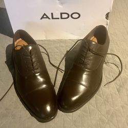 ALDO Men's Dress Shoes - New Unused in Box - Size 10 1/2. Dark Brown.