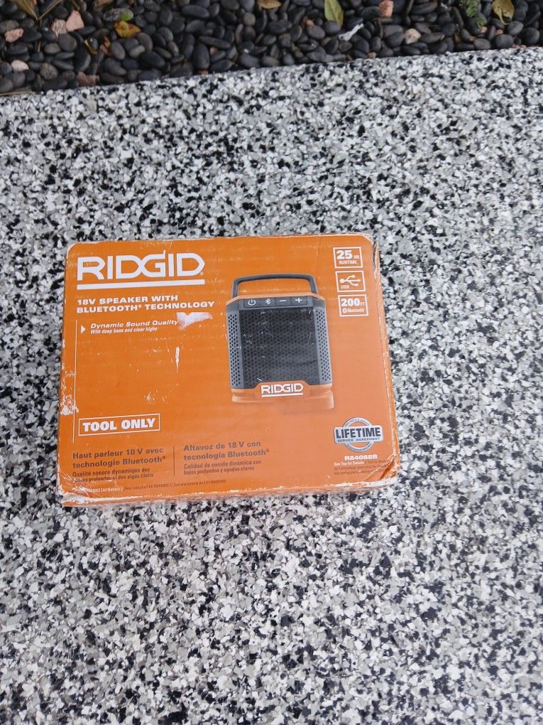 SPEAKER RIDGID 18V TOOL ONLY
