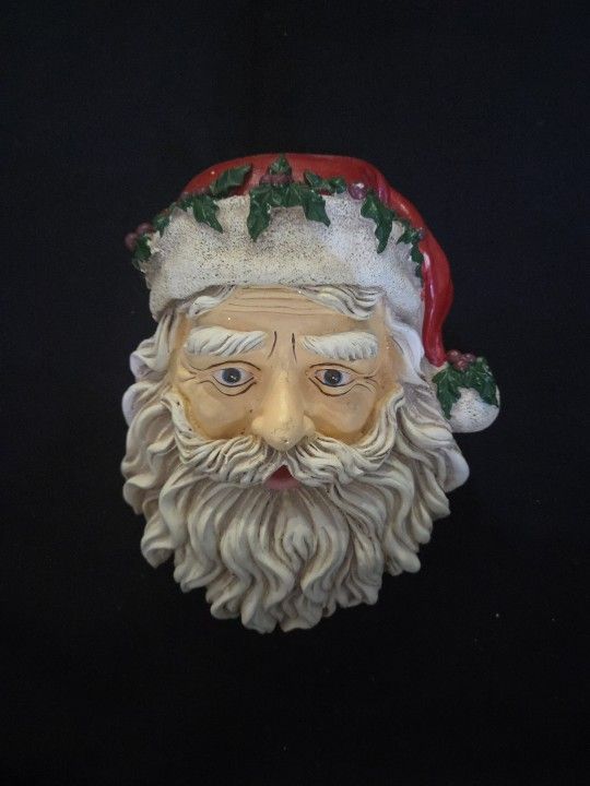 Vintage Midwest Importers 6555-9 Santa Face 8.75"x6.75" Hanging Christmas Decor