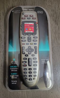 Logitech (contact info removed)59 Harmony 650 Universal Remote Silver / NEW SEALED 