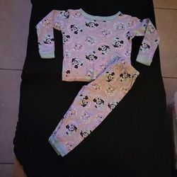 2pc babygirl Minnie Mouse pj Set