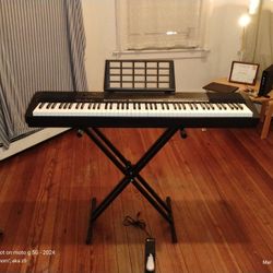 CASIO CDP-135 Digital Piano w Pedal & Stand. $280/OBO 