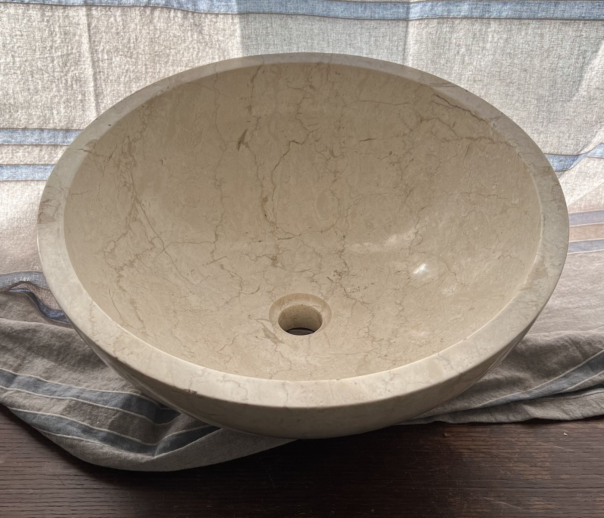 Solid Marble Vessel Sink