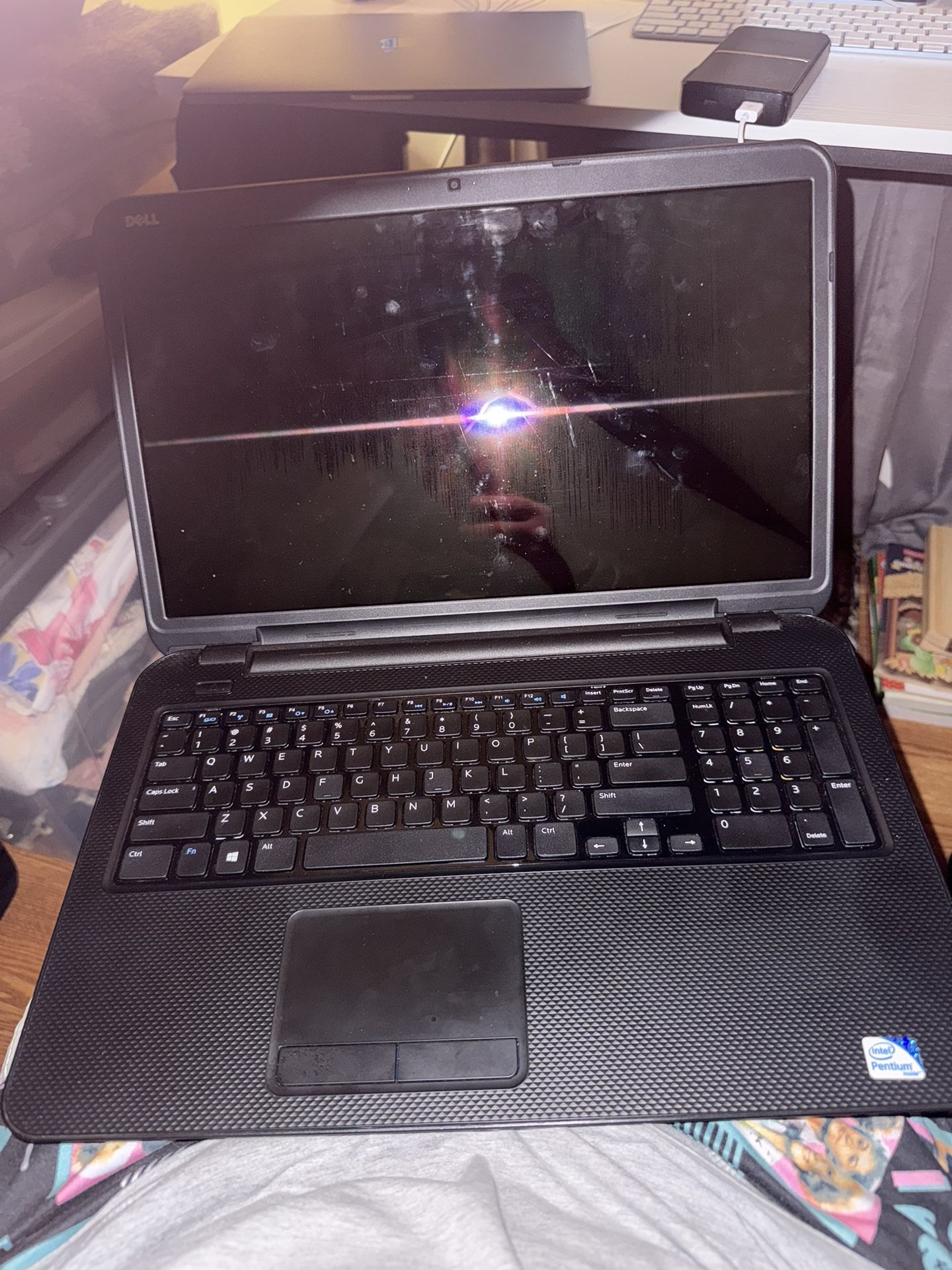 Dell Laptop Cracked Screen Still Works